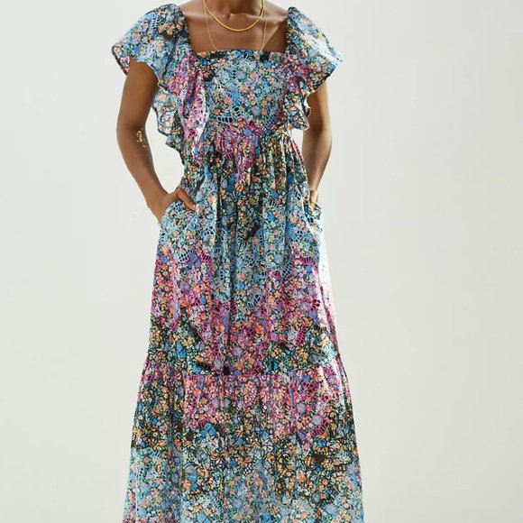 Anthropologie Dresses & Skirts - Anthropologie Clementina Eyelet Maxi Dress